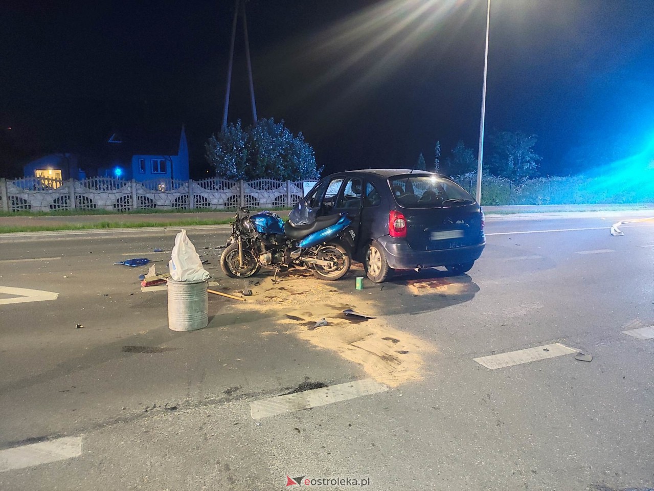 Poważny wypadek na Słowackiego. Ucierpiał motocyklista [13.05.2023] - zdjęcie #15 - eOstroleka.pl