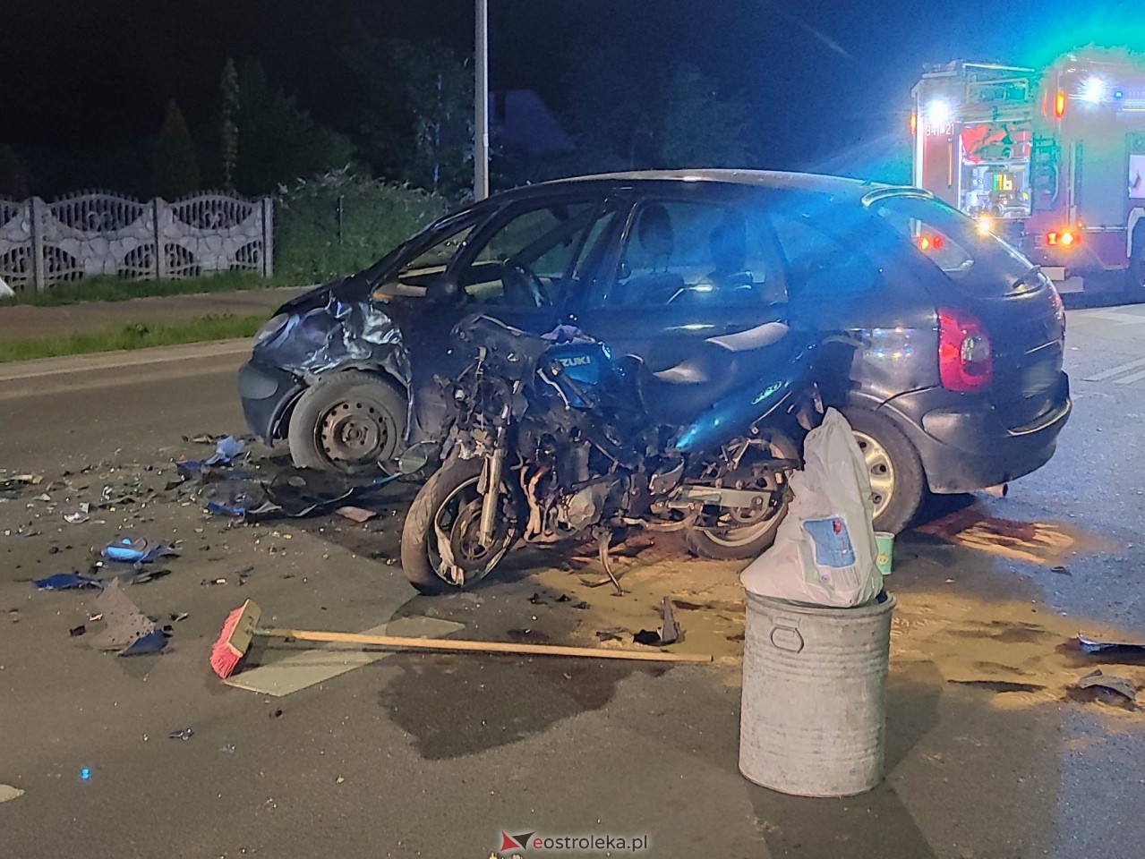 Poważny wypadek na Słowackiego. Ucierpiał motocyklista [13.05.2023] - zdjęcie #14 - eOstroleka.pl