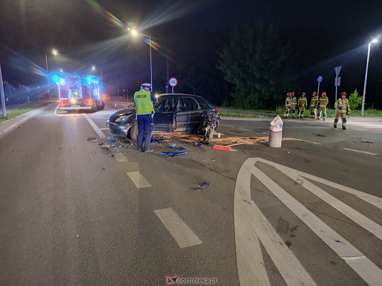 Poważny wypadek na Słowackiego. Ucierpiał motocyklista [13.05.2023] - zdjęcie #10 - eOstroleka.pl
