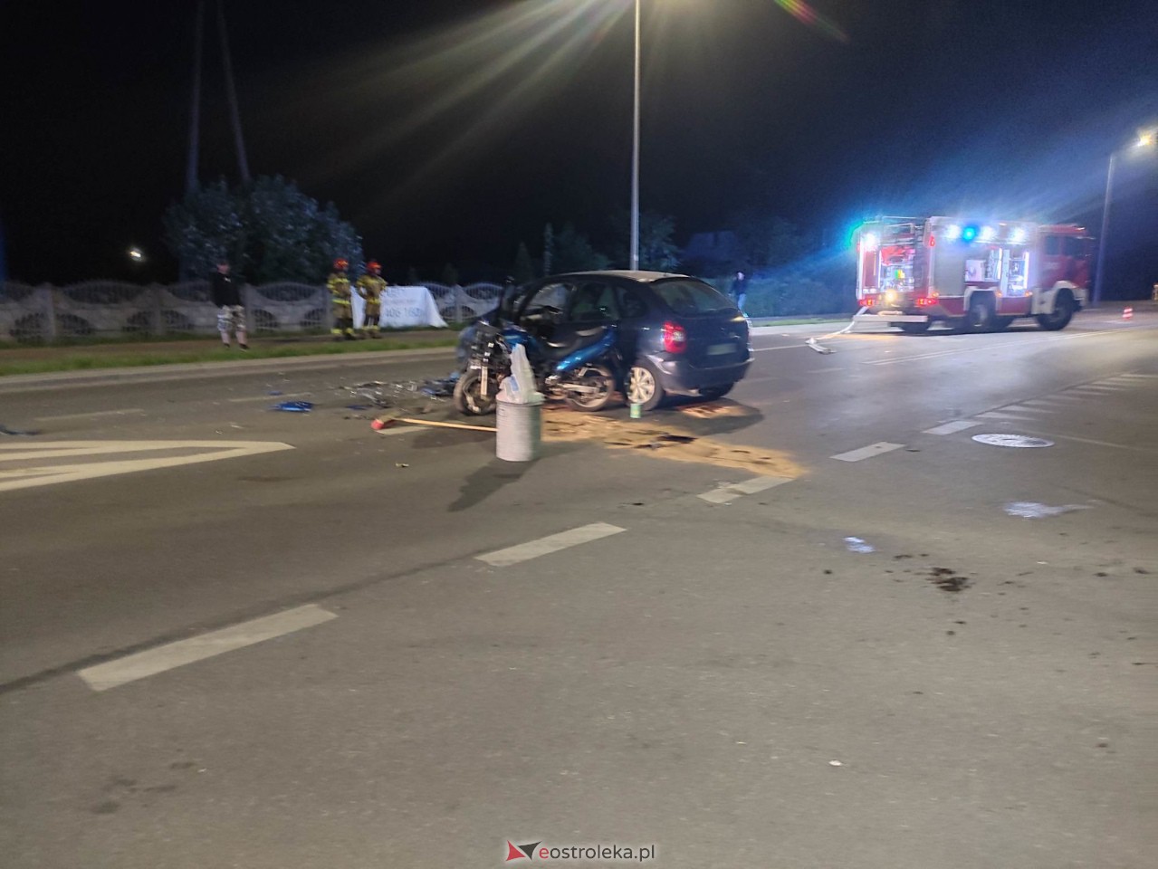 Poważny wypadek na Słowackiego. Ucierpiał motocyklista [13.05.2023] - zdjęcie #9 - eOstroleka.pl
