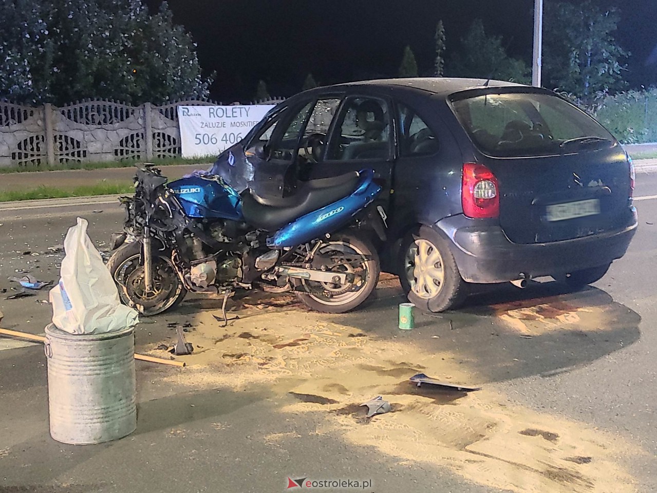 Poważny wypadek na Słowackiego. Ucierpiał motocyklista [13.05.2023] - zdjęcie #8 - eOstroleka.pl