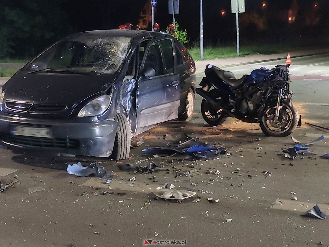 Poważny wypadek na Słowackiego. Ucierpiał motocyklista [13.05.2023] - zdjęcie #7 - eOstroleka.pl