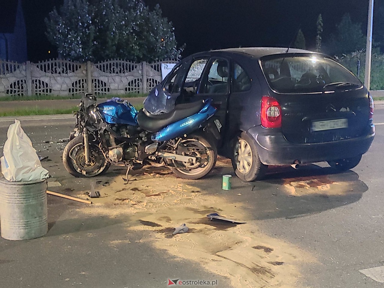 Poważny wypadek na Słowackiego. Ucierpiał motocyklista [13.05.2023] - zdjęcie #5 - eOstroleka.pl