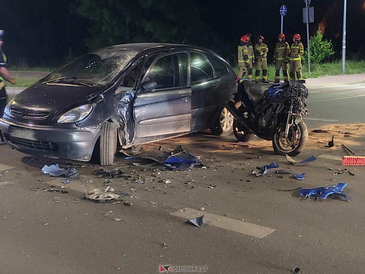 Poważny wypadek na Słowackiego. Ucierpiał motocyklista [13.05.2023] - zdjęcie #12 - eOstroleka.pl