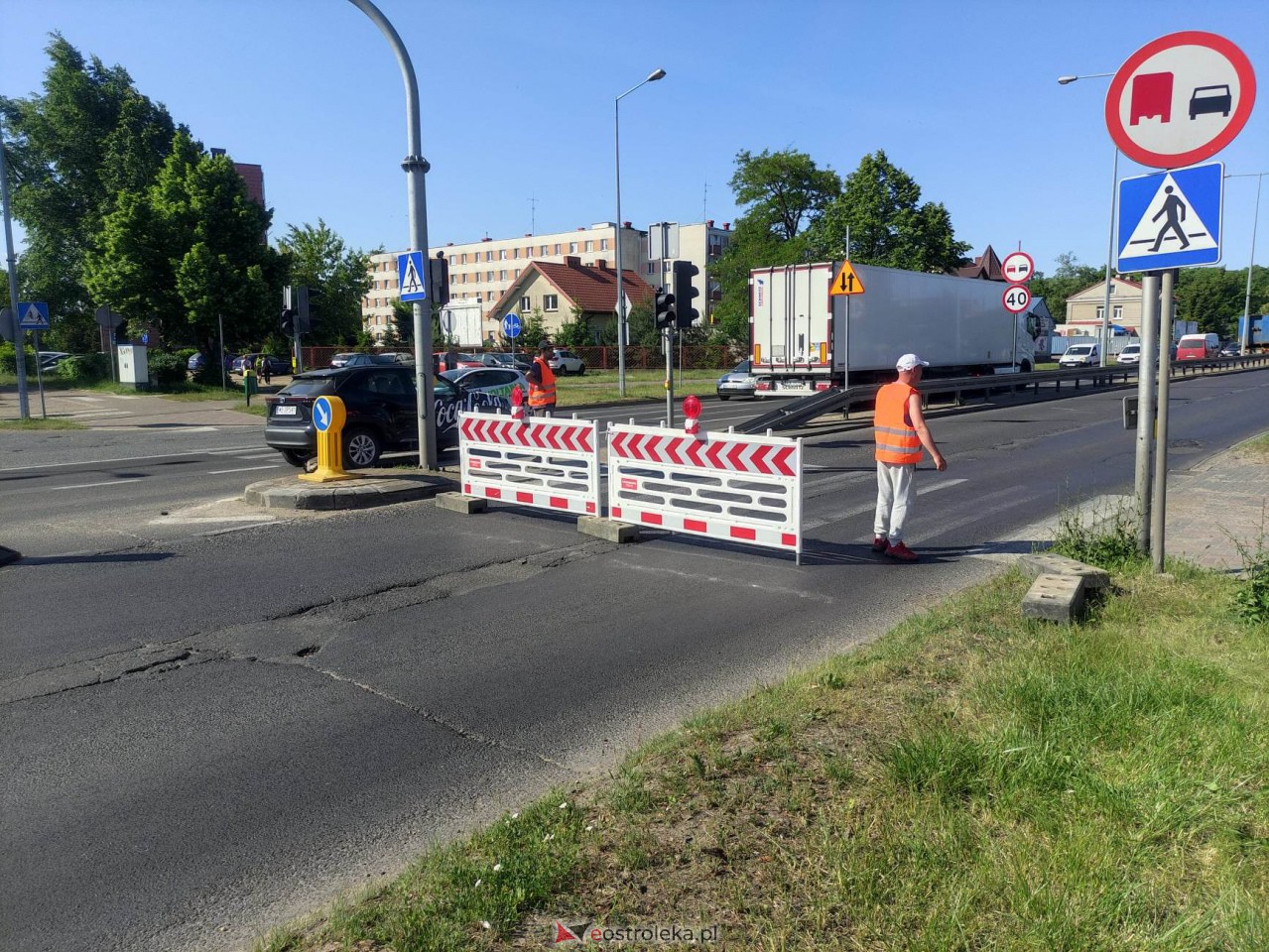 Remont ulicy Traugutta w Ostrołęce - reorganizacja ruchu [1.06.2023] - zdjęcie #10 - eOstroleka.pl