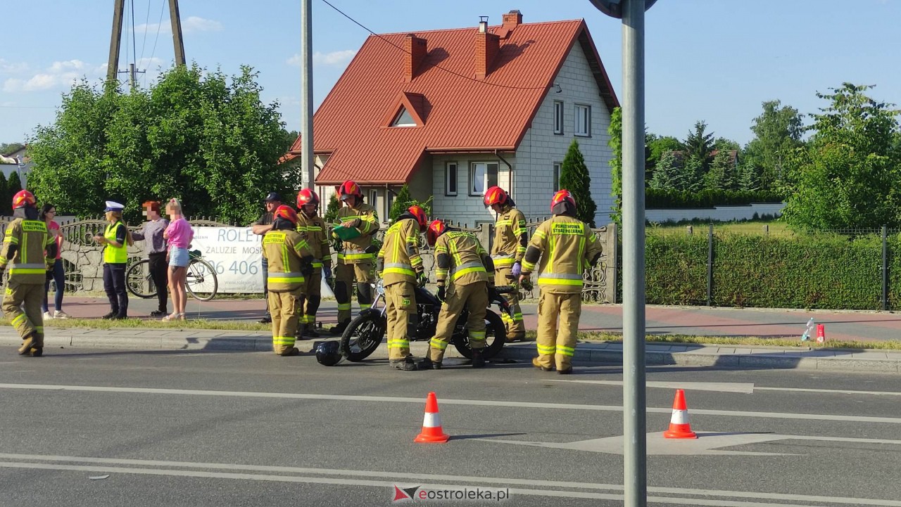 Wypadek na Słowackiego. Ucierpiał motocyklista [07.06.2023] - zdjęcie #2 - eOstroleka.pl