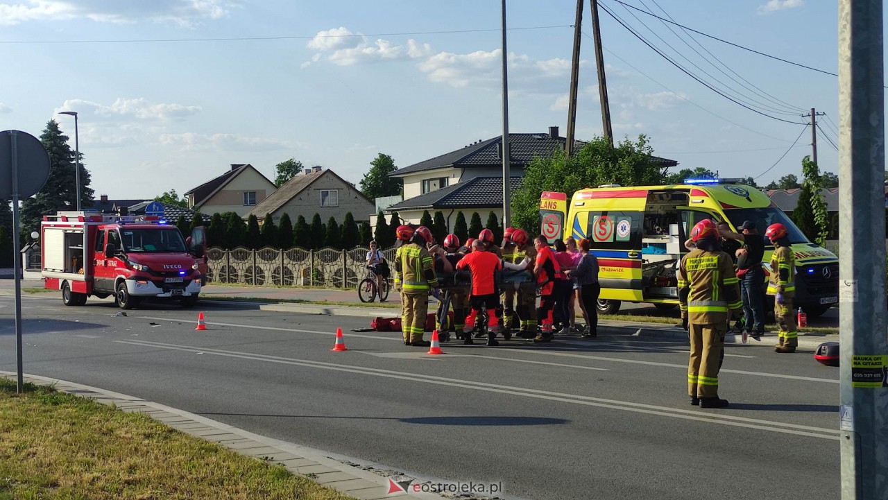 Wypadek na Słowackiego. Ucierpiał motocyklista [07.06.2023] - zdjęcie #5 - eOstroleka.pl