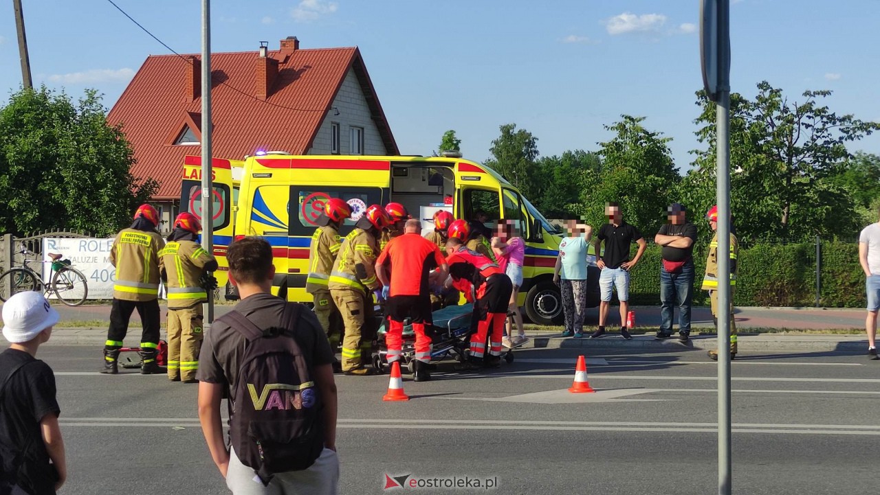 Wypadek na Słowackiego. Ucierpiał motocyklista [07.06.2023] - zdjęcie #12 - eOstroleka.pl