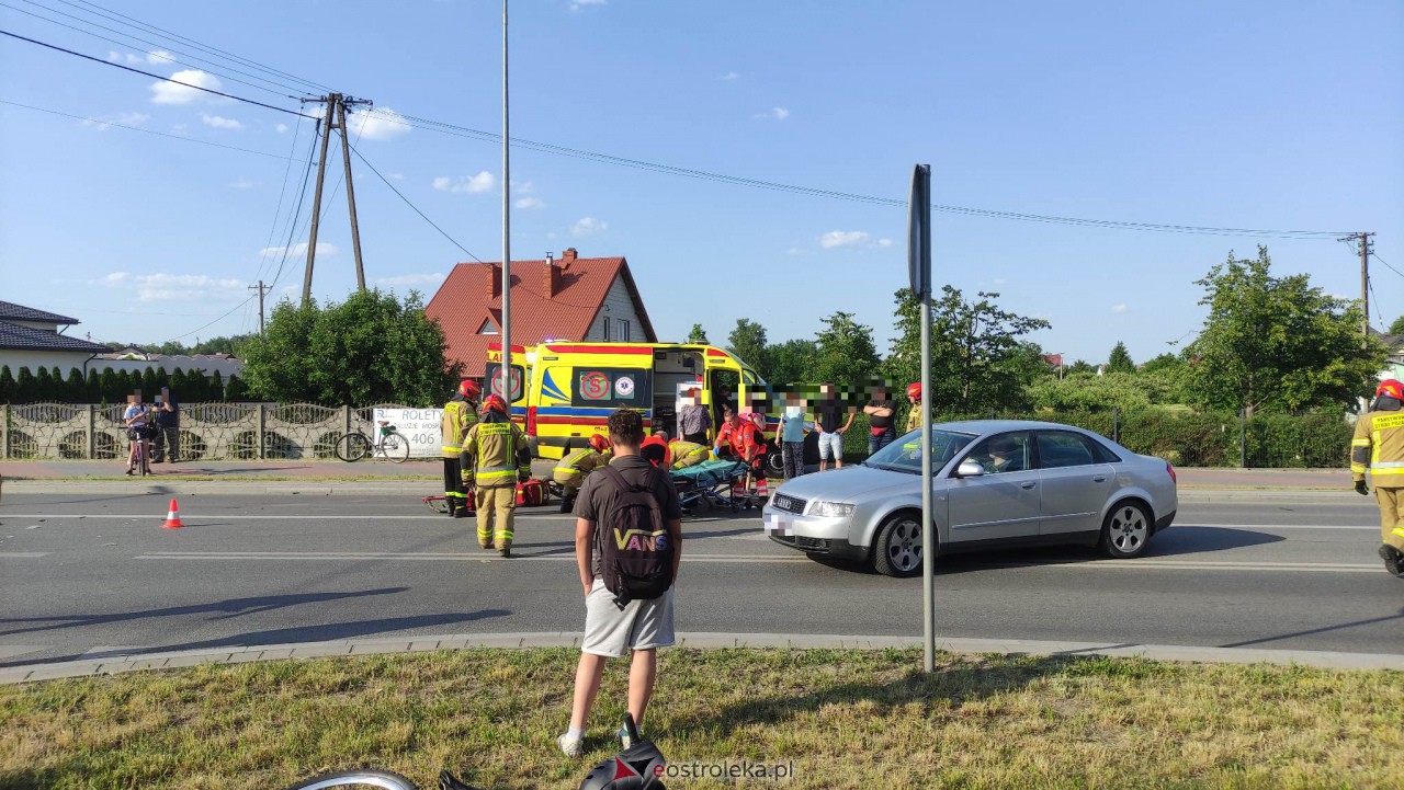 Wypadek na Słowackiego. Ucierpiał motocyklista [07.06.2023] - zdjęcie #14 - eOstroleka.pl