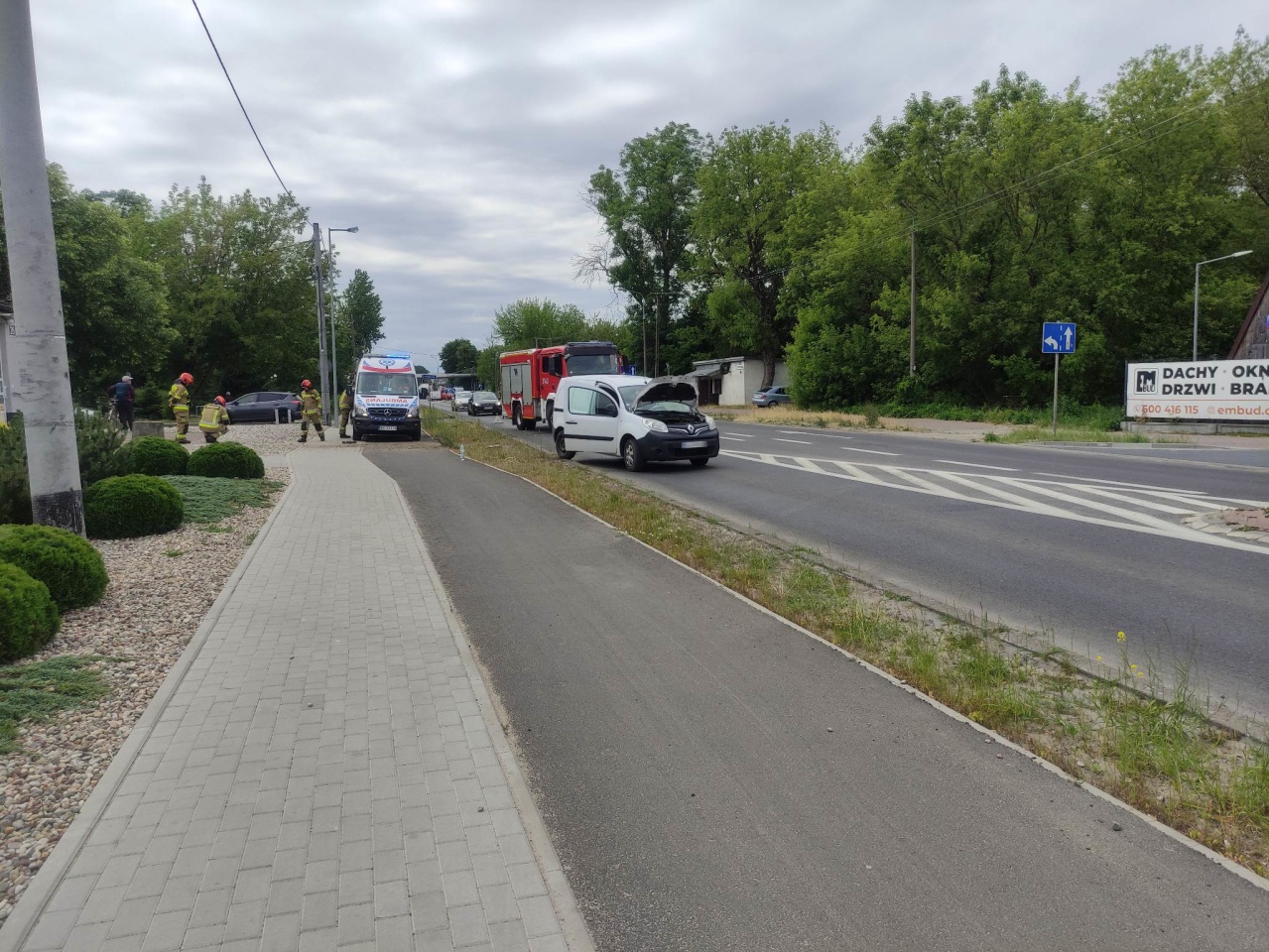 Poważny wypadek na Alei Wojska Polskiego [13.06.2023] - zdjęcie #3 - eOstroleka.pl