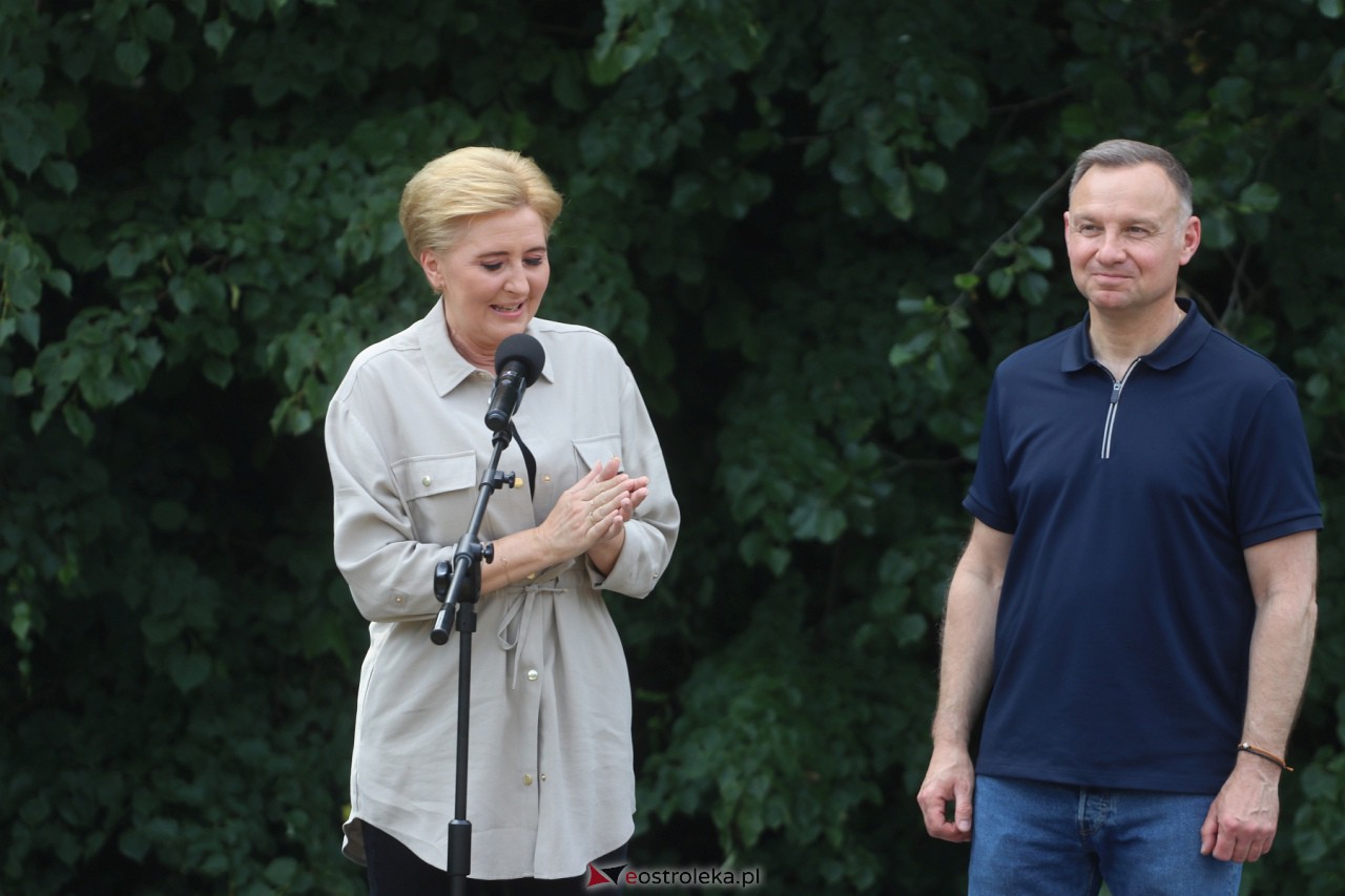 Andrzej Duda w gminie Goworowo [20.06.2023] - zdjęcie #11 - eOstroleka.pl