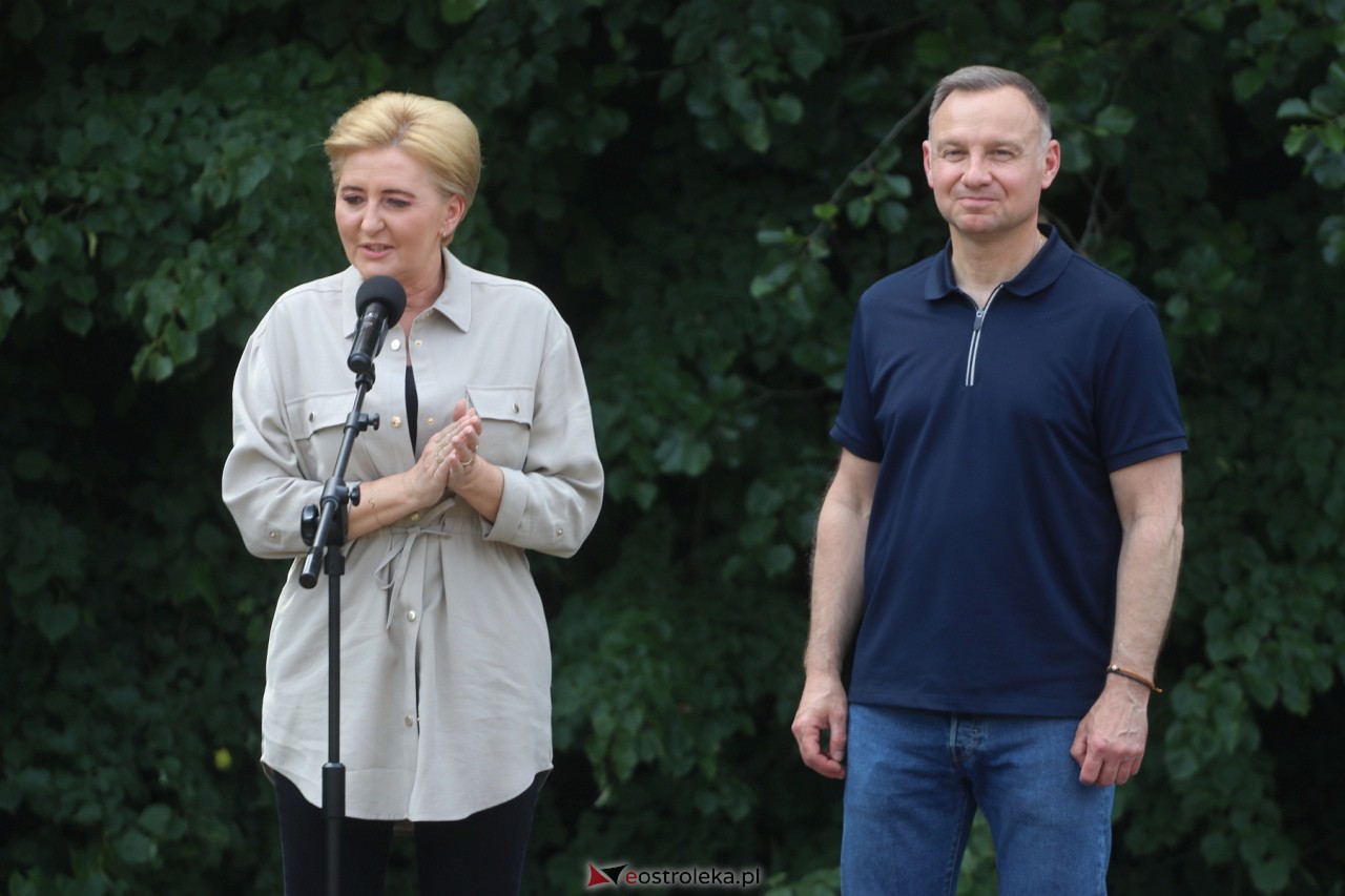 Andrzej Duda w gminie Goworowo [20.06.2023] - zdjęcie #10 - eOstroleka.pl