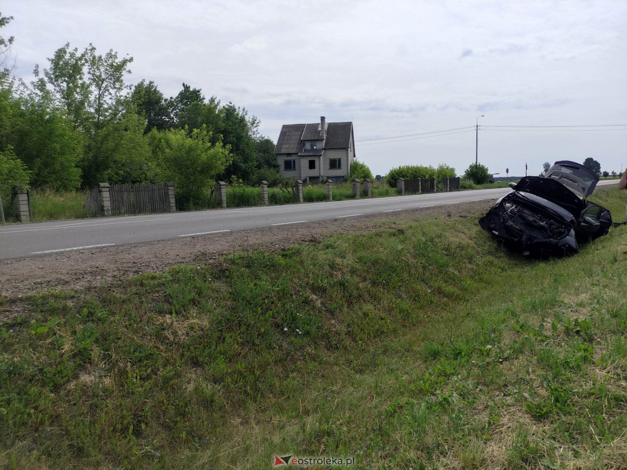 Kolizja w Dylewie [24.06.2023] - zdjęcie #8 - eOstroleka.pl