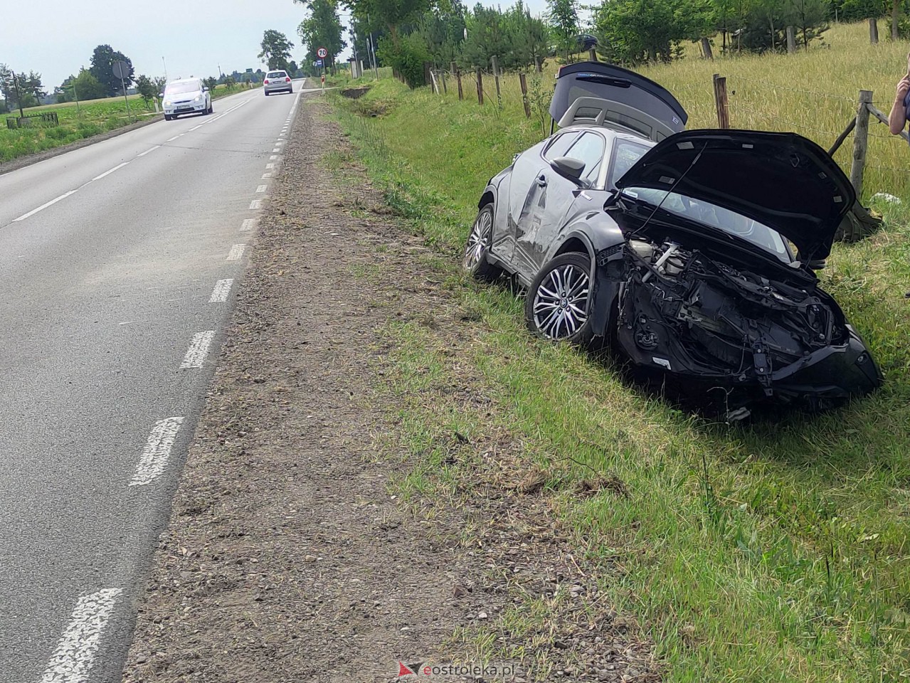 Kolizja w Dylewie [24.06.2023] - zdjęcie #6 - eOstroleka.pl