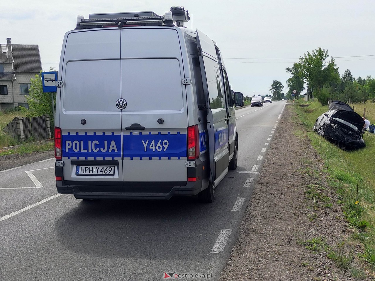 Kolizja w Dylewie [24.06.2023] - zdjęcie #3 - eOstroleka.pl