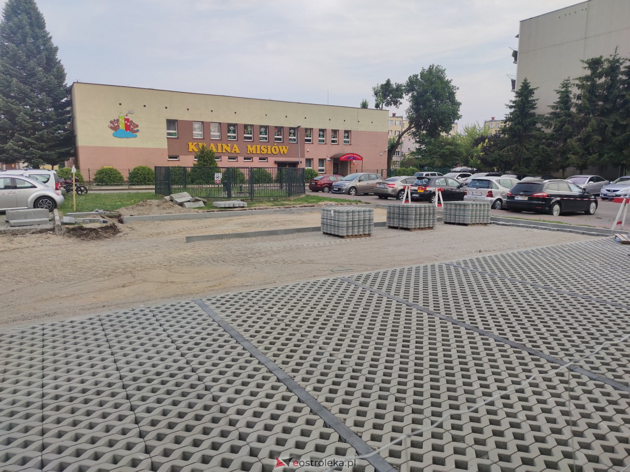 Budowa parkingu przy Konopnickiej [06.07.2023] - zdjęcie #6 - eOstroleka.pl