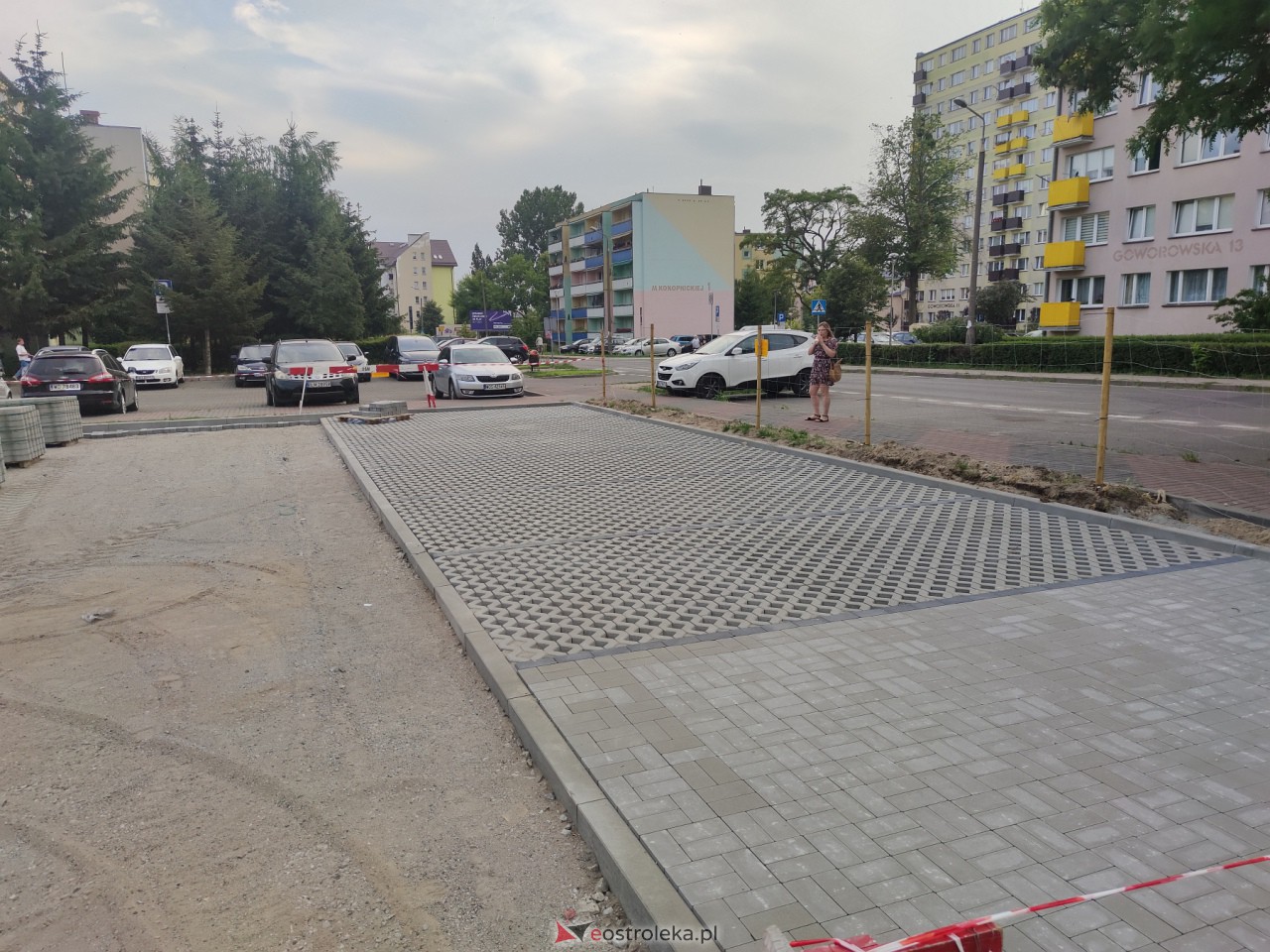 Budowa parkingu przy Konopnickiej [06.07.2023] - zdjęcie #3 - eOstroleka.pl