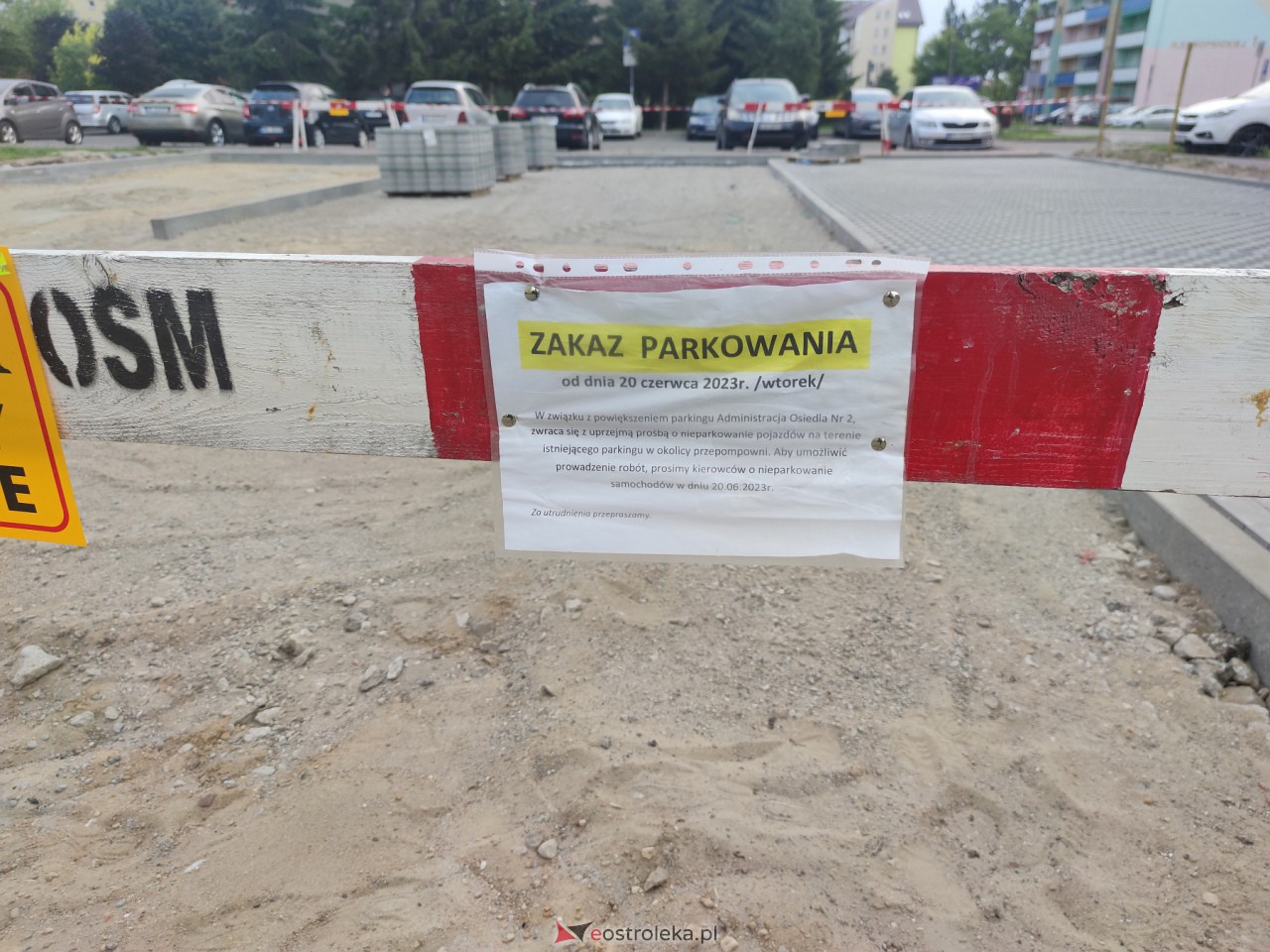 Budowa parkingu przy Konopnickiej [06.07.2023] - zdjęcie #2 - eOstroleka.pl