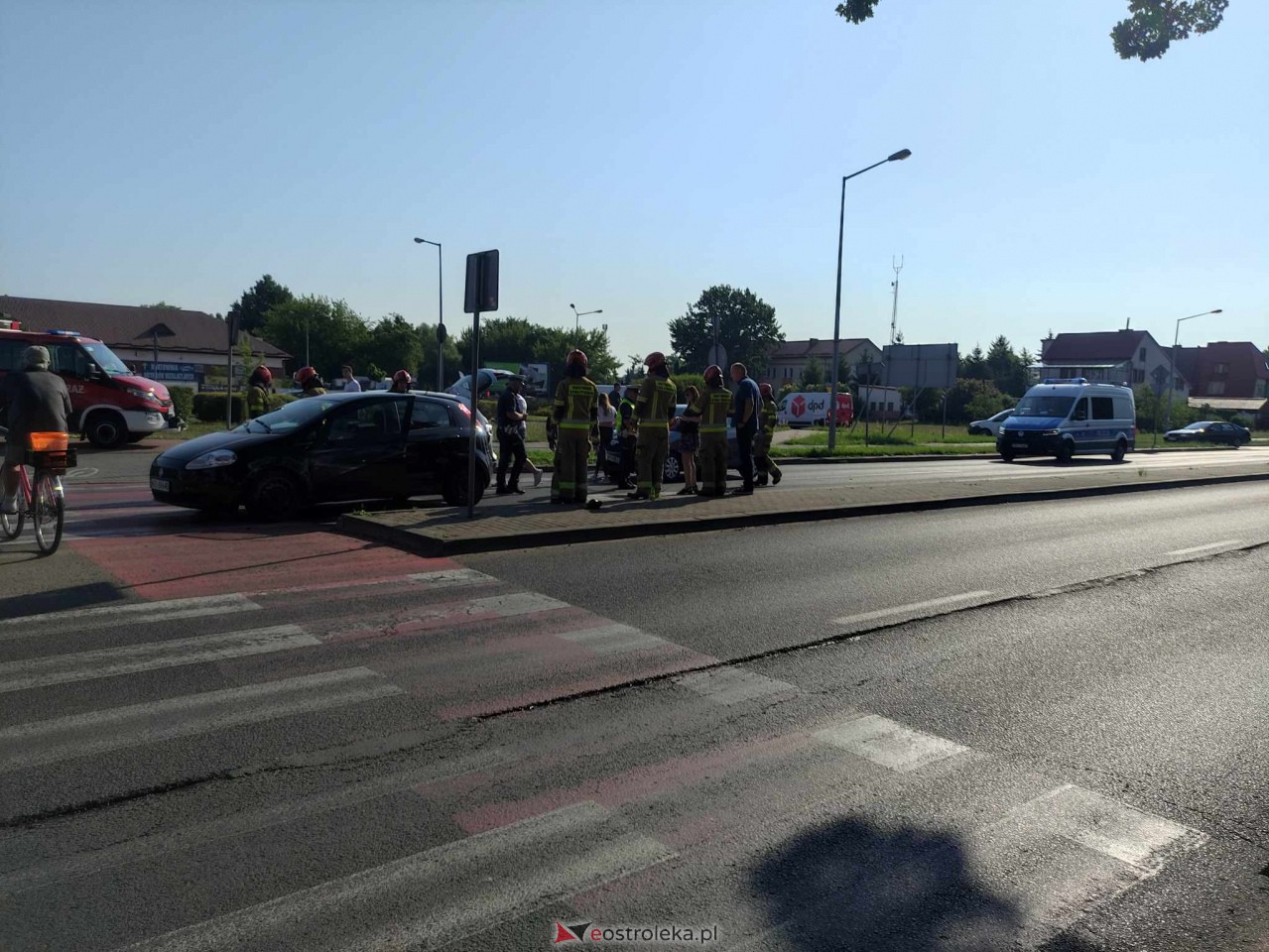 Kolizja na ulicy 11 Listopada w Ostrołęce [14.07.2023] - zdjęcie #4 - eOstroleka.pl