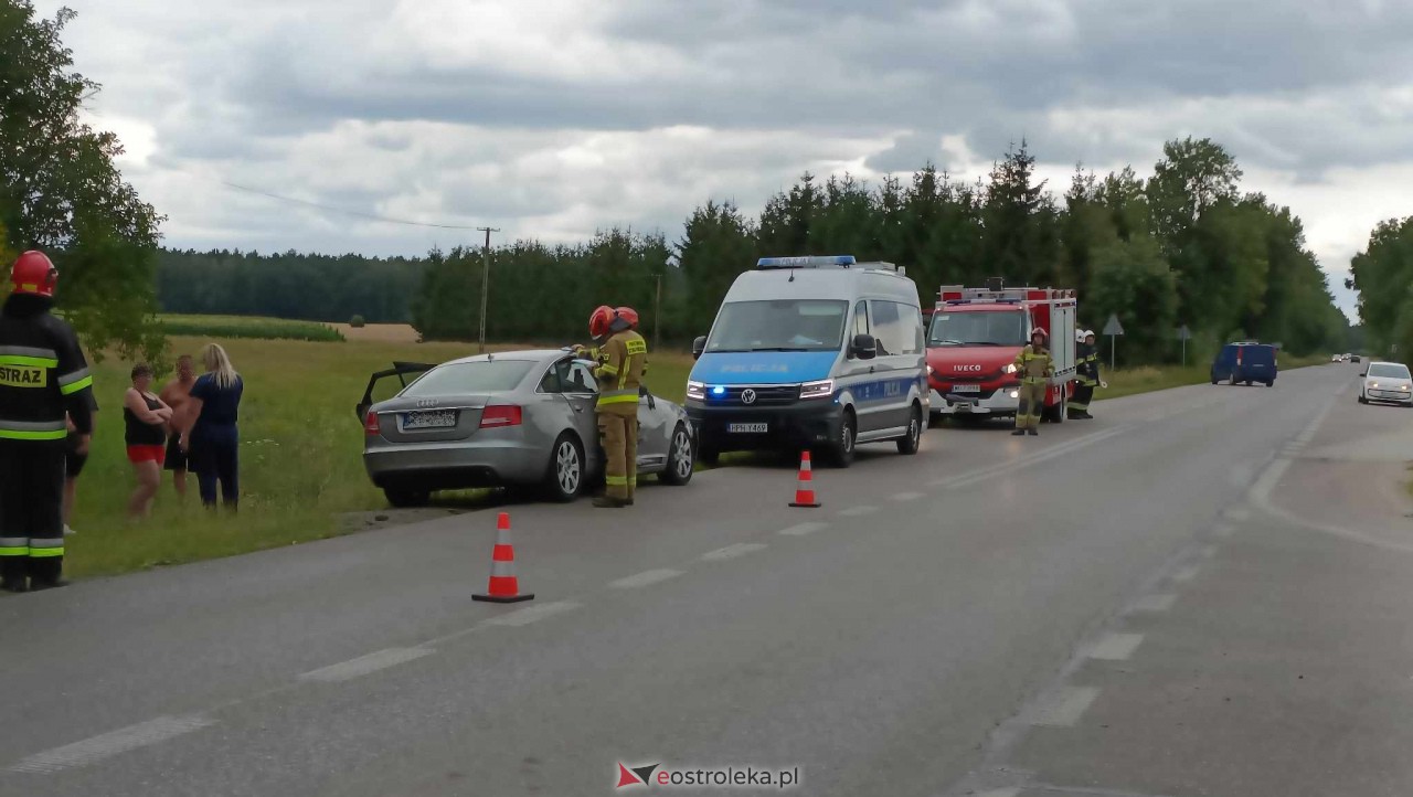 Wypadek w Borawem [26.07.2023] - zdjęcie #20 - eOstroleka.pl