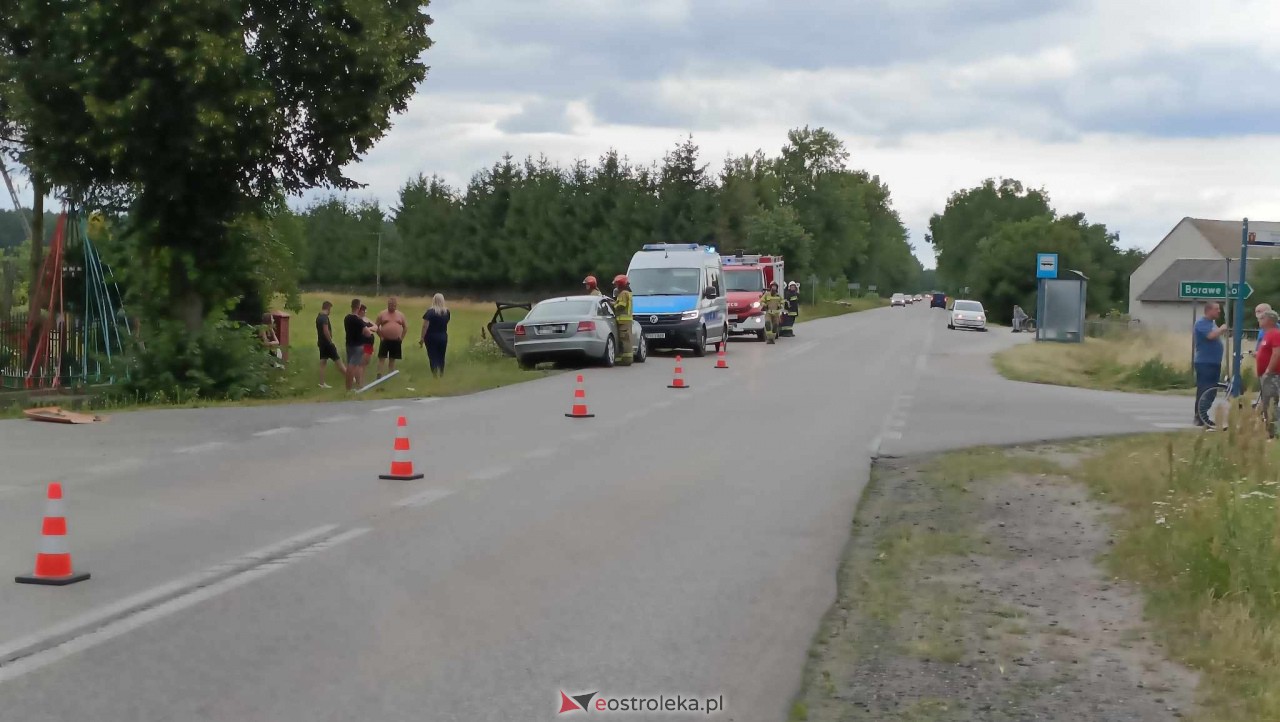 Wypadek w Borawem [26.07.2023] - zdjęcie #17 - eOstroleka.pl