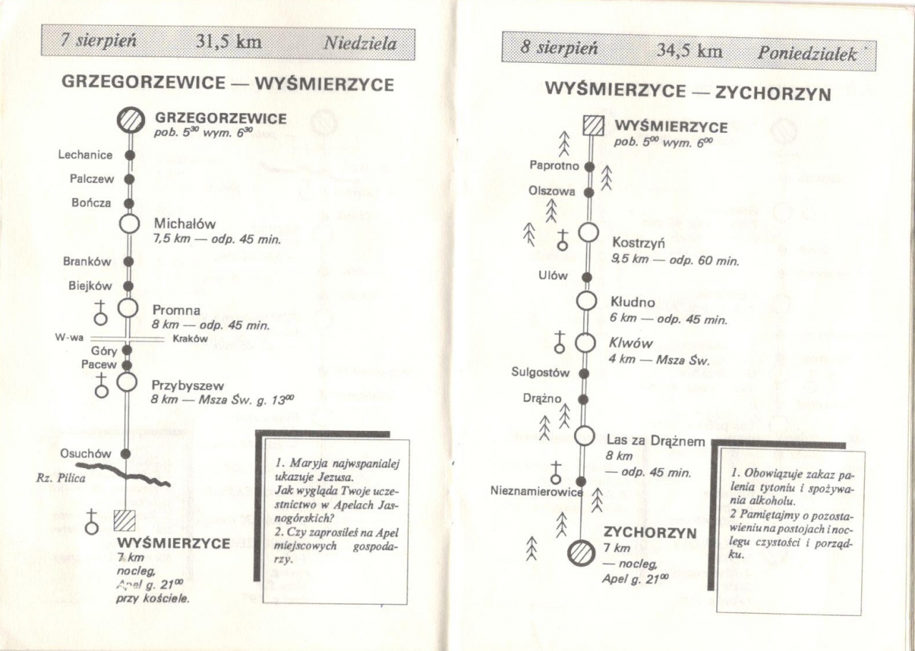 Pielgrzymka na Jasną Górę 1994 - legitymacja  - zdjęcie #7 - eOstroleka.pl