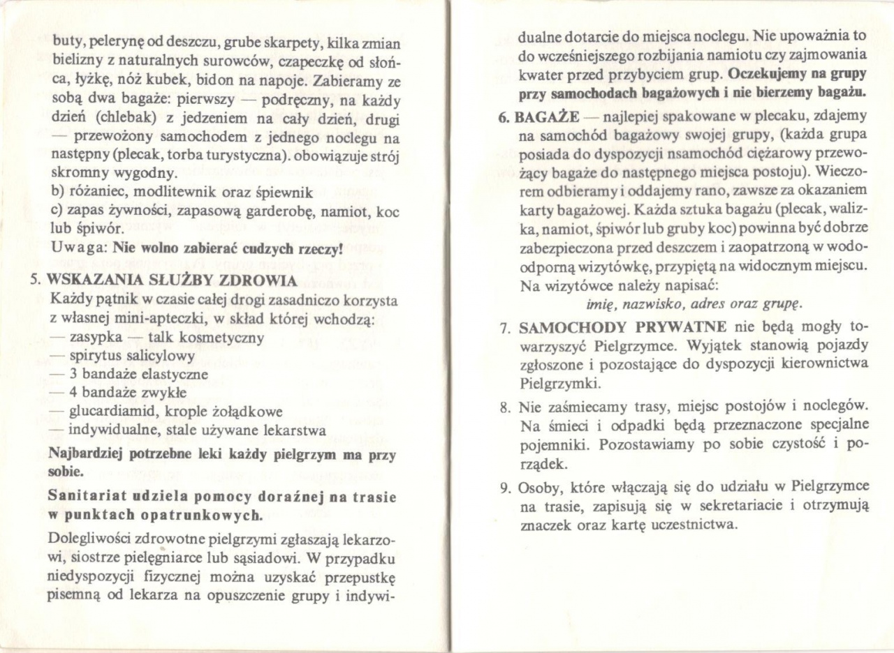 Pielgrzymka na Jasną Górę 1994 - legitymacja  - zdjęcie #2 - eOstroleka.pl
