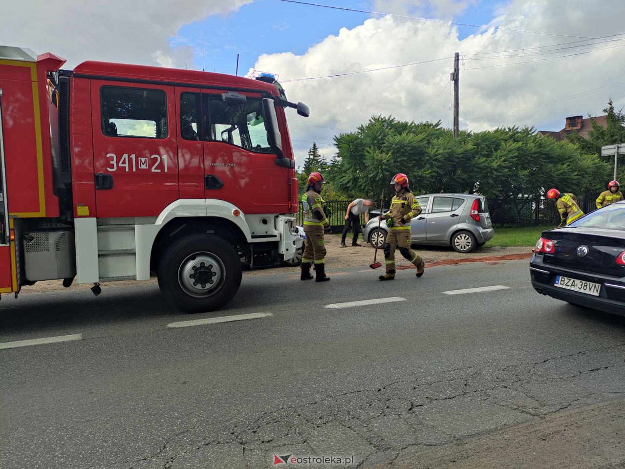 Wypadek na Stacha Konwy w Ostrołęce [09.08.2023] - zdjęcie #2 - eOstroleka.pl