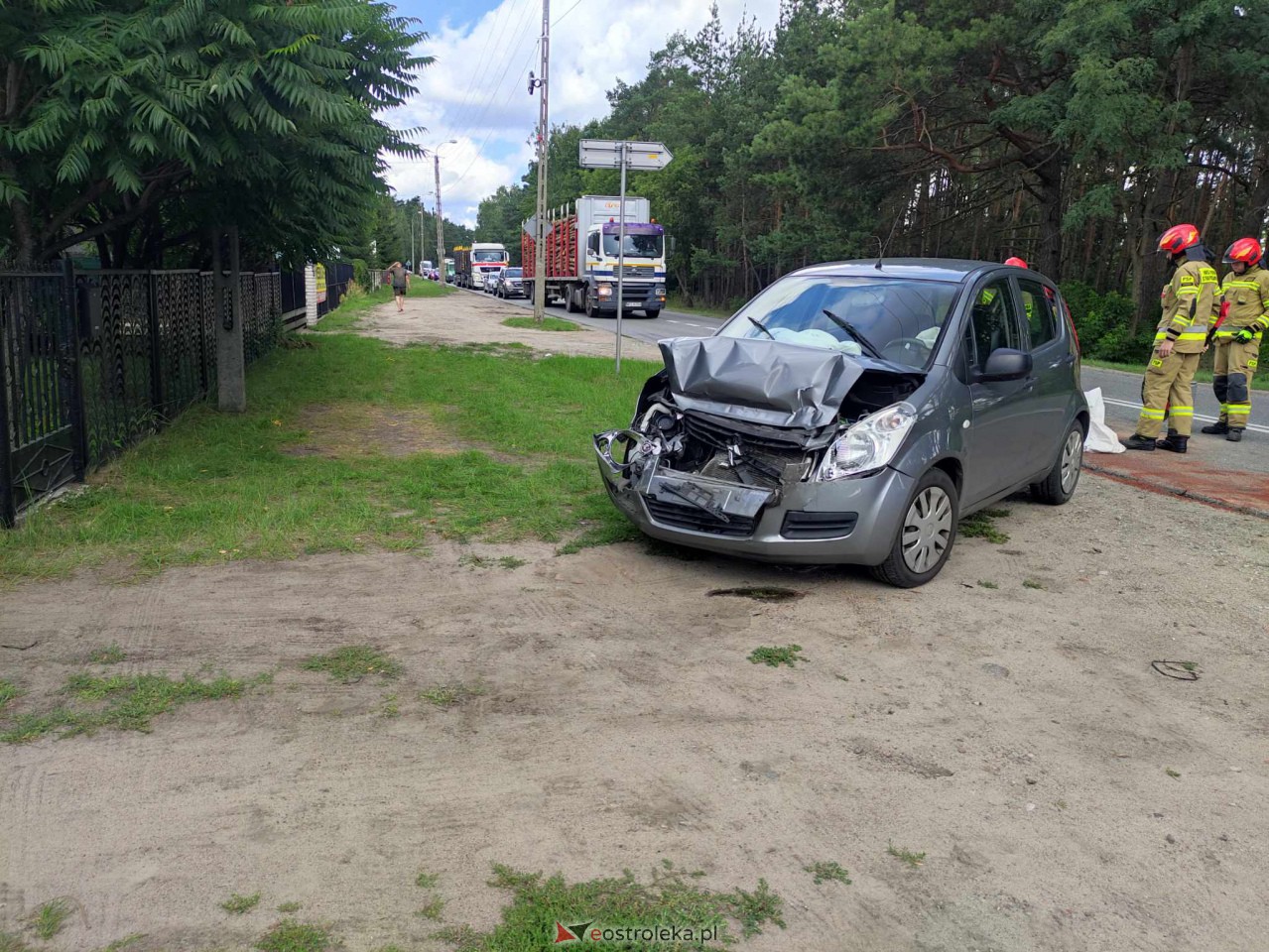 Wypadek na Stacha Konwy w Ostrołęce [09.08.2023] - zdjęcie #5 - eOstroleka.pl