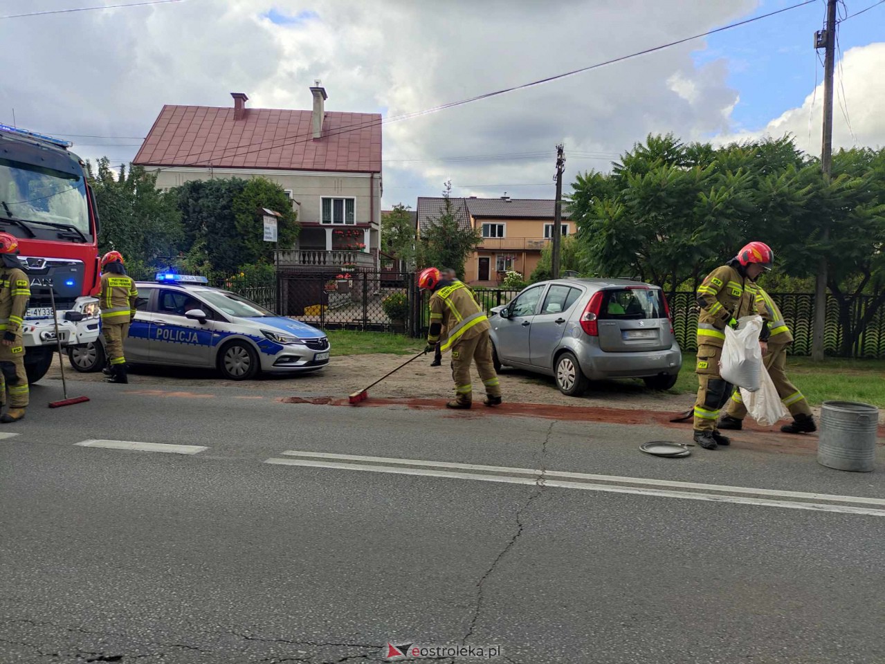 Wypadek na Stacha Konwy w Ostrołęce [09.08.2023] - zdjęcie #1 - eOstroleka.pl