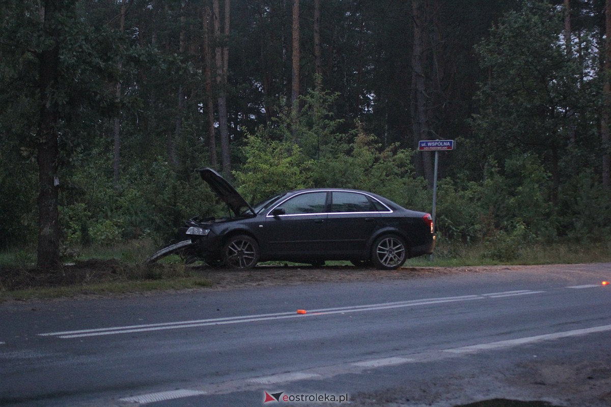 Wypadek w Łęgu Przedmiejskim [ZDJĘCIA] - zdjęcie #1 - eOstroleka.pl