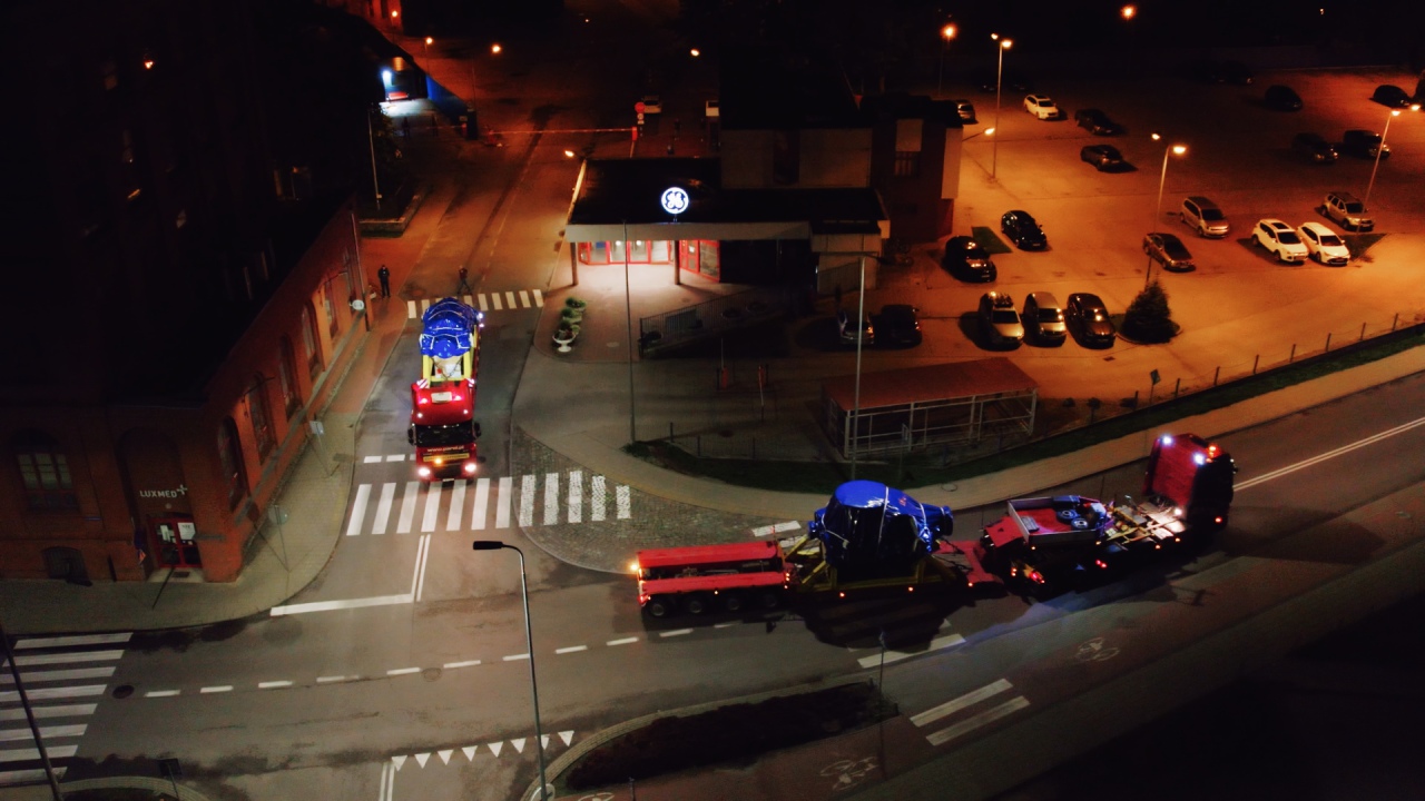 Transport turbiny do elektrowni CCGT Ostrołęka [11.08.2023] - zdjęcie #2 - eOstroleka.pl