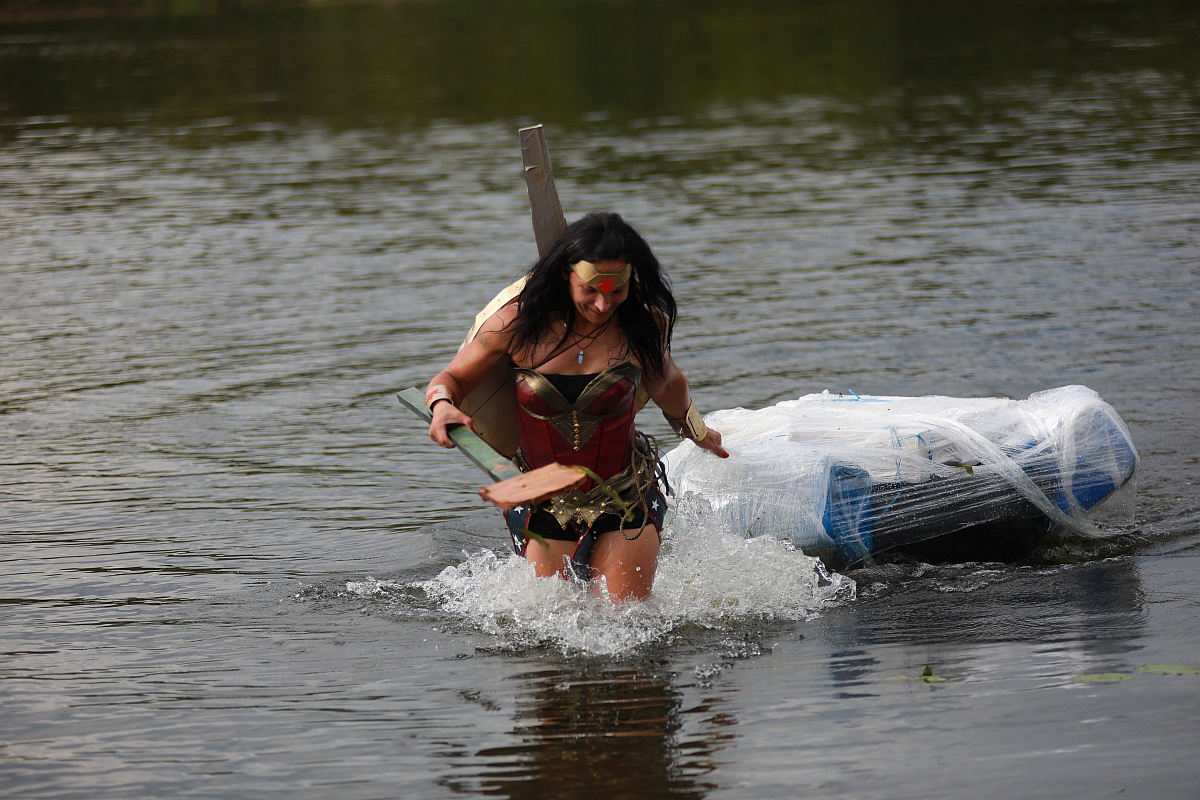 Spływ na byle czym 2023 w Kamiance [27.08.2023] - zdjęcie #67 - eOstroleka.pl