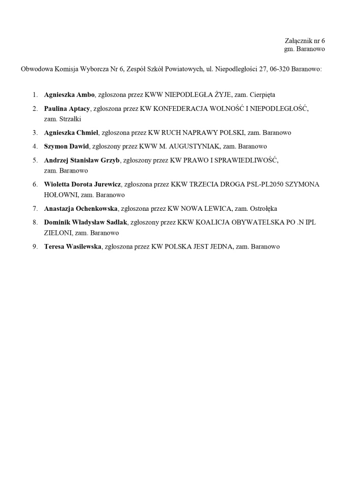 Skład komisji wyborczych 2023 [25.09.2023] - zdjęcie #232 - eOstroleka.pl
