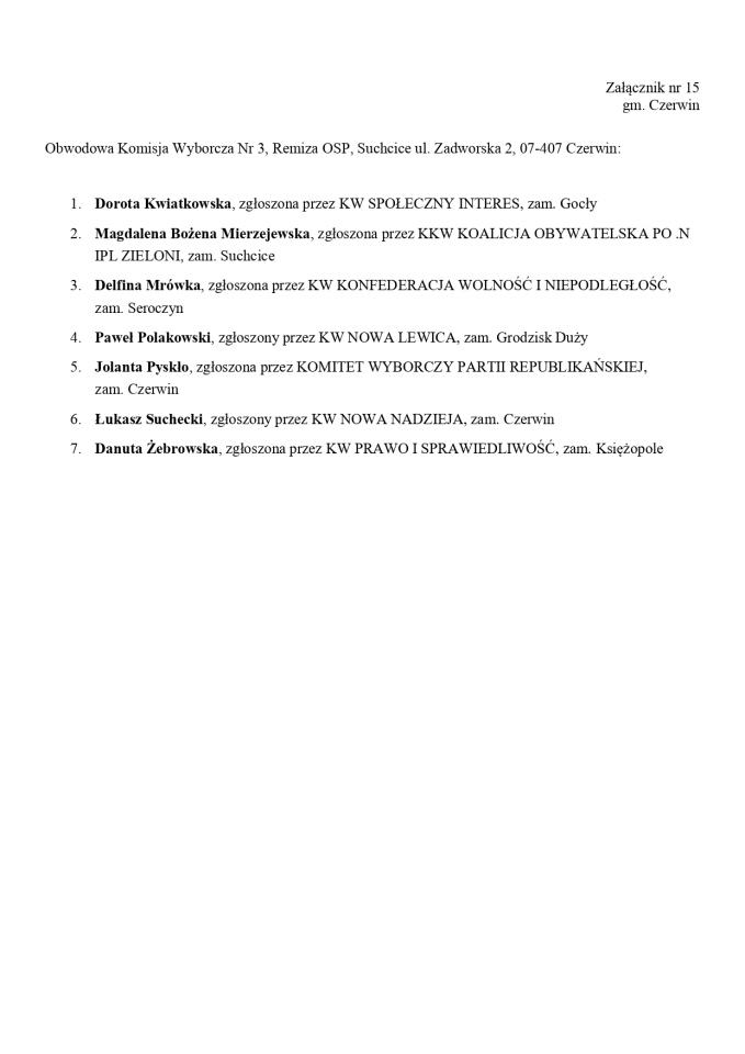 Skład komisji wyborczych 2023 [25.09.2023] - zdjęcie #223 - eOstroleka.pl