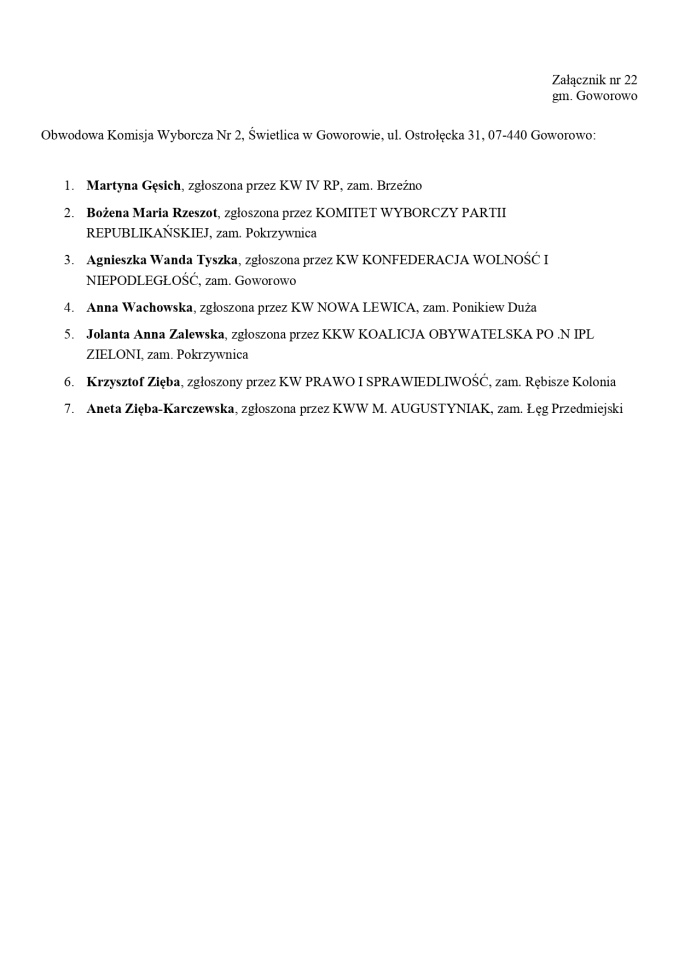 Skład komisji wyborczych 2023 [25.09.2023] - zdjęcie #216 - eOstroleka.pl