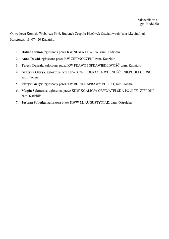 Skład komisji wyborczych 2023 [25.09.2023] - zdjęcie #201 - eOstroleka.pl