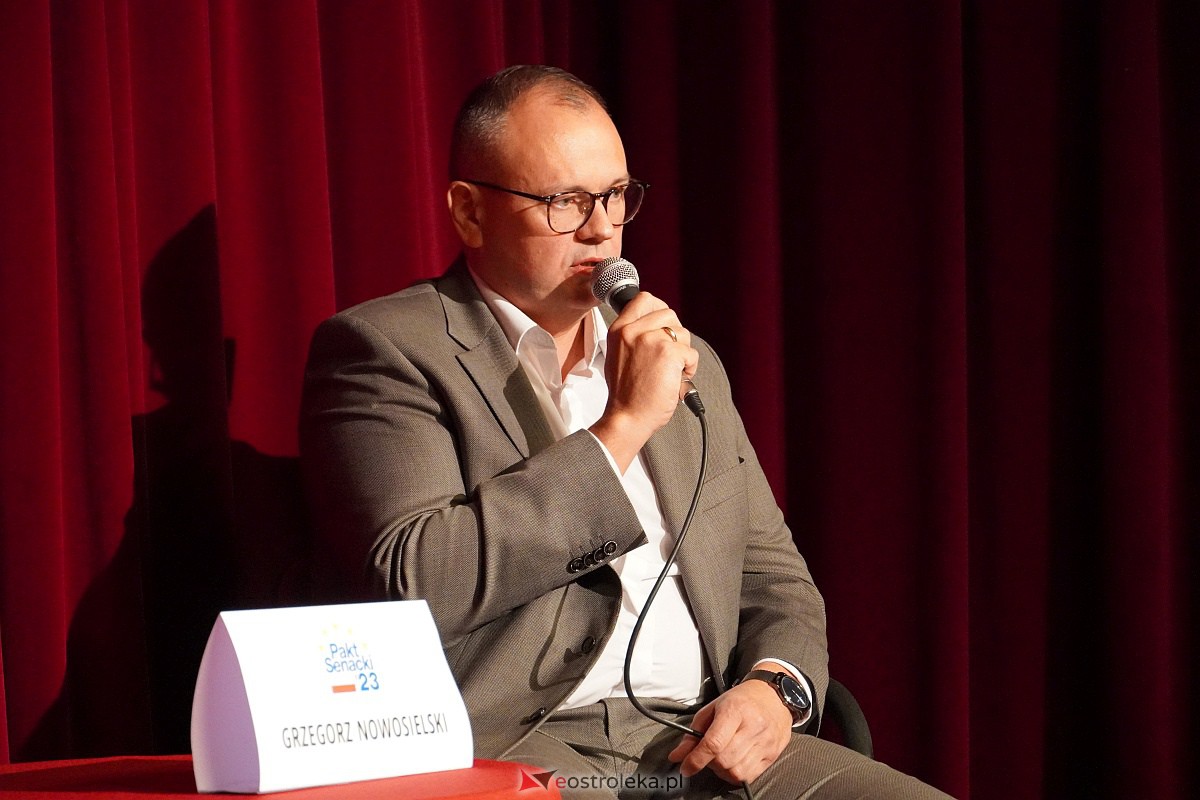 Spotkanie wyborcze z kandydatem do Senatu Grzegorzem Nowosielskim [9.10.2023] - zdjęcie #24 - eOstroleka.pl