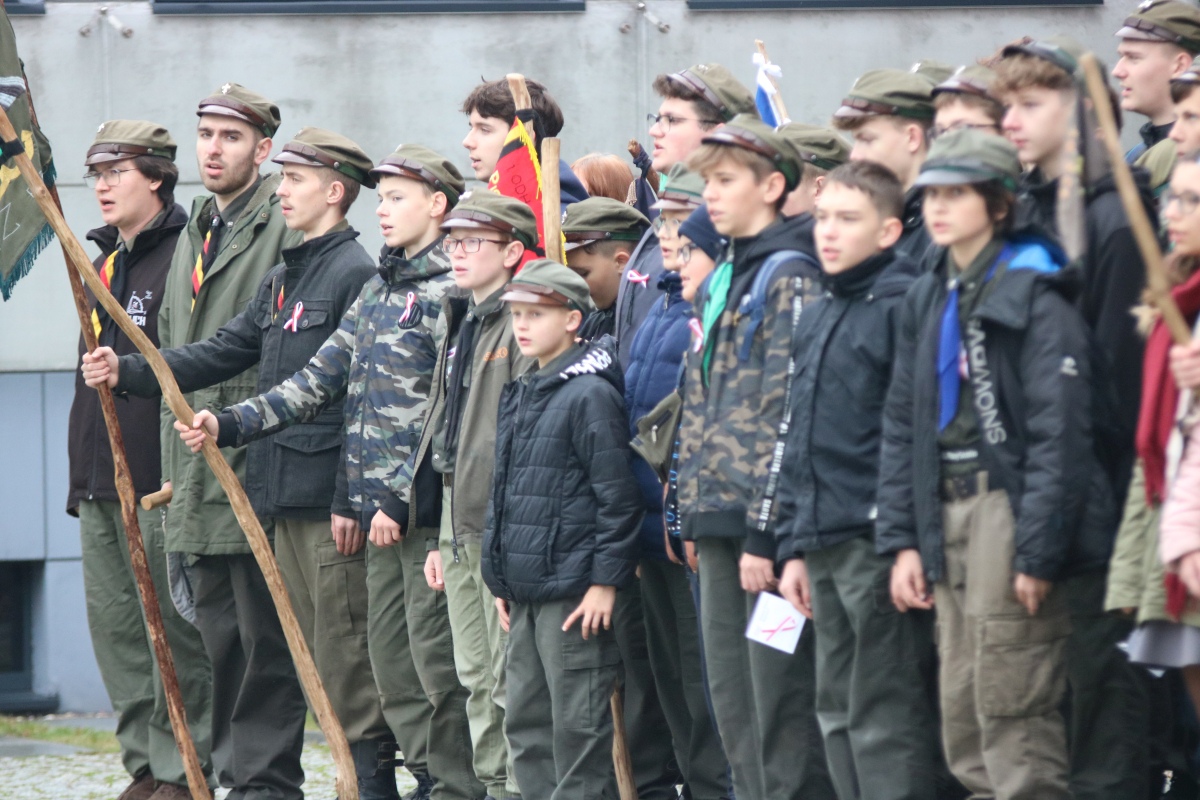 Niepodległa do hymnu w Muzeum Żołnierzy Wyklętych [11.11.2023] - zdjęcie #73 - eOstroleka.pl