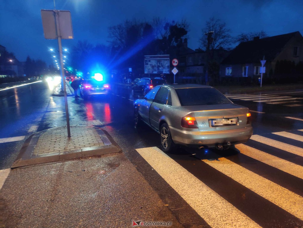 Wypadek przy Traugutta [14.11.2023] - zdjęcie #4 - eOstroleka.pl