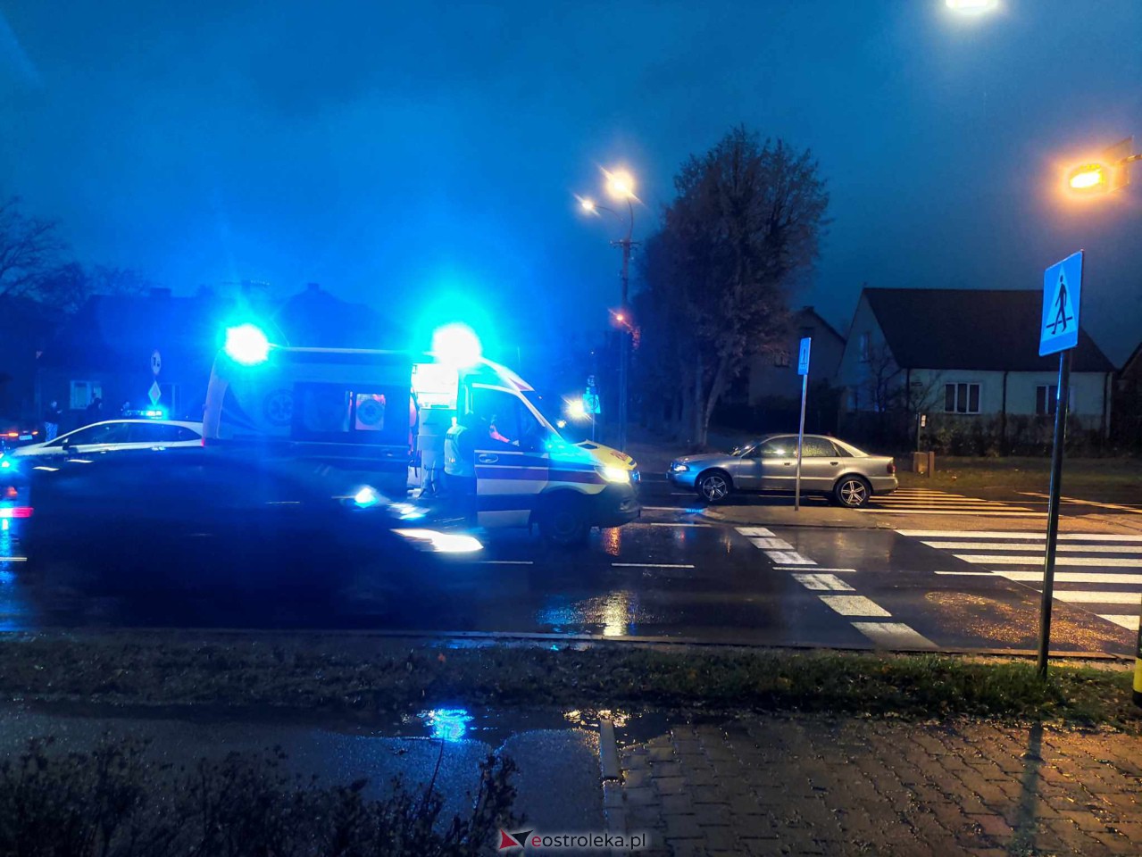 Wypadek przy Traugutta [14.11.2023] - zdjęcie #3 - eOstroleka.pl