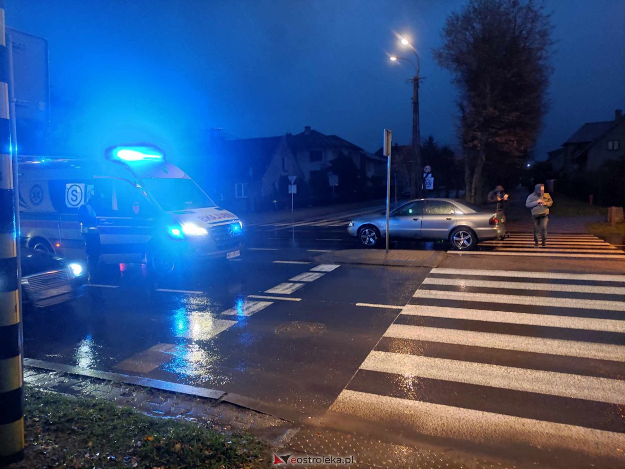 Wypadek przy Traugutta [14.11.2023] - zdjęcie #1 - eOstroleka.pl