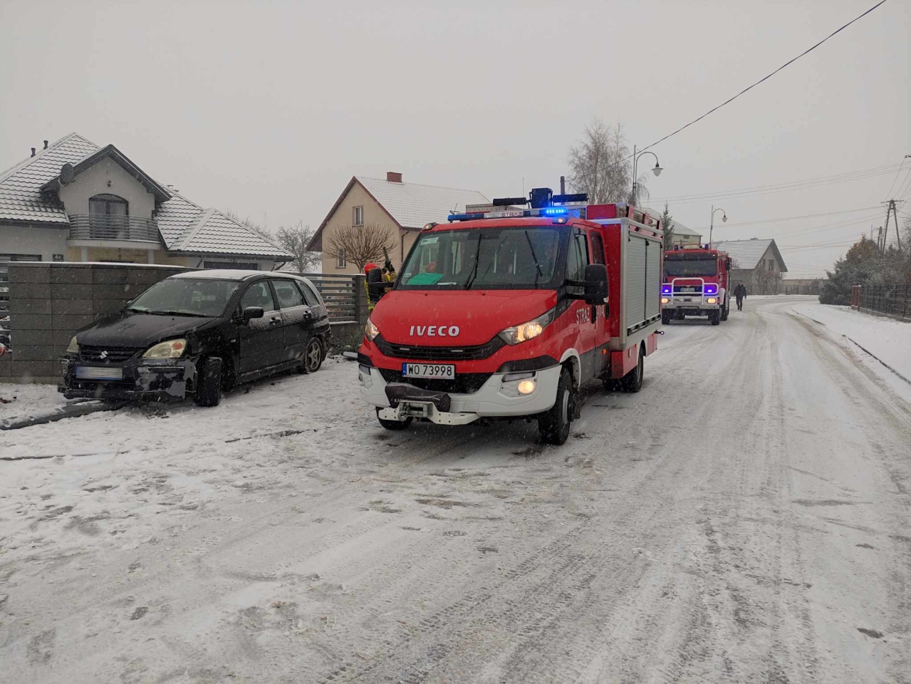 Wypadek w Rzekuniu [07.12.2023] - zdjęcie #2 - eOstroleka.pl