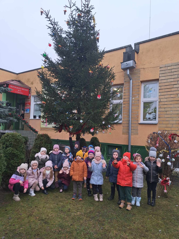 Świąteczny nastrój na osiedlu Centrum dzięki współpracy przedszkolaków i spółdzielni mieszkaniowej [15.12.2023] - zdjęcie #15 - eOstroleka.pl