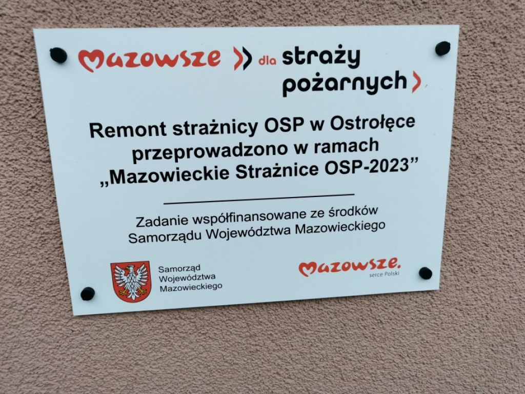 Mazowsze wspiera strażaków ochotników. Remont strażnicy OSP w Ostrołęce [03.01.2024] - zdjęcie #1 - eOstroleka.pl