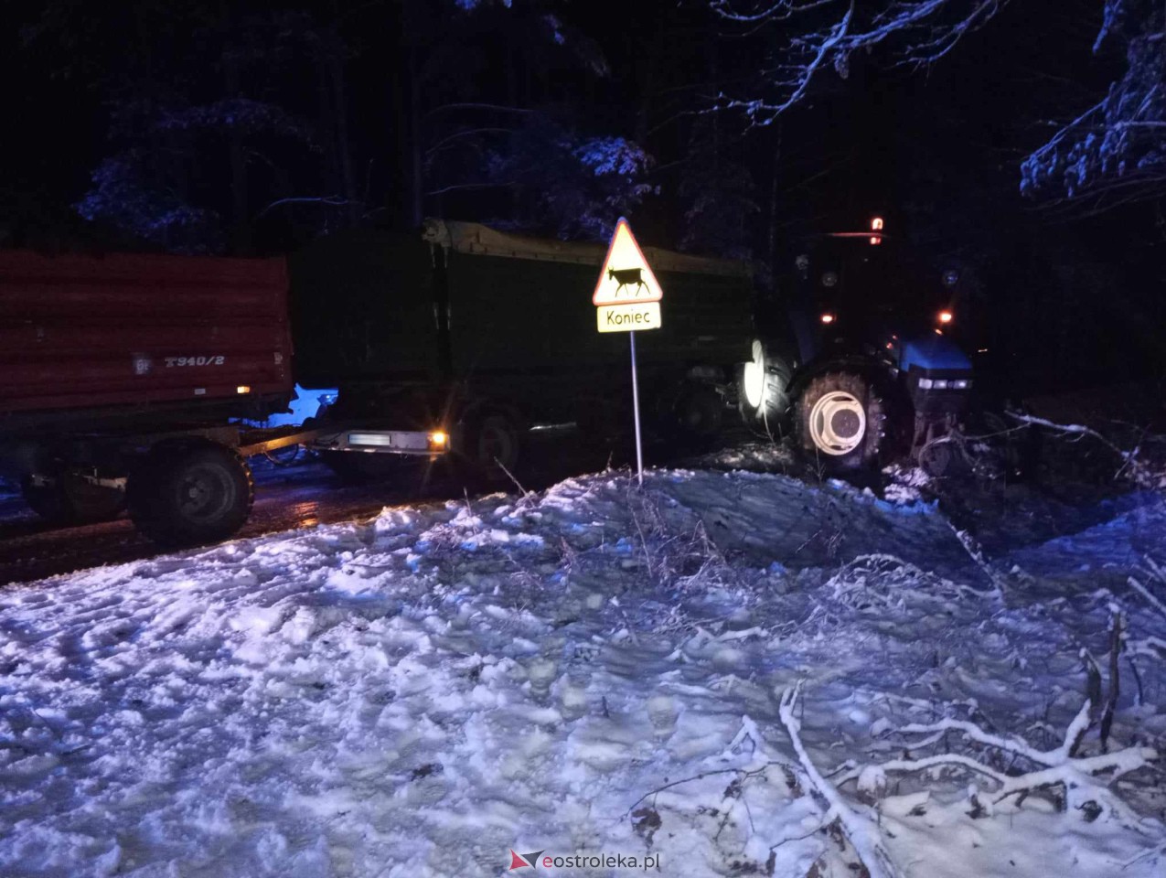 Wypadek w Michałowie [03.01.2024] - zdjęcie #5 - eOstroleka.pl