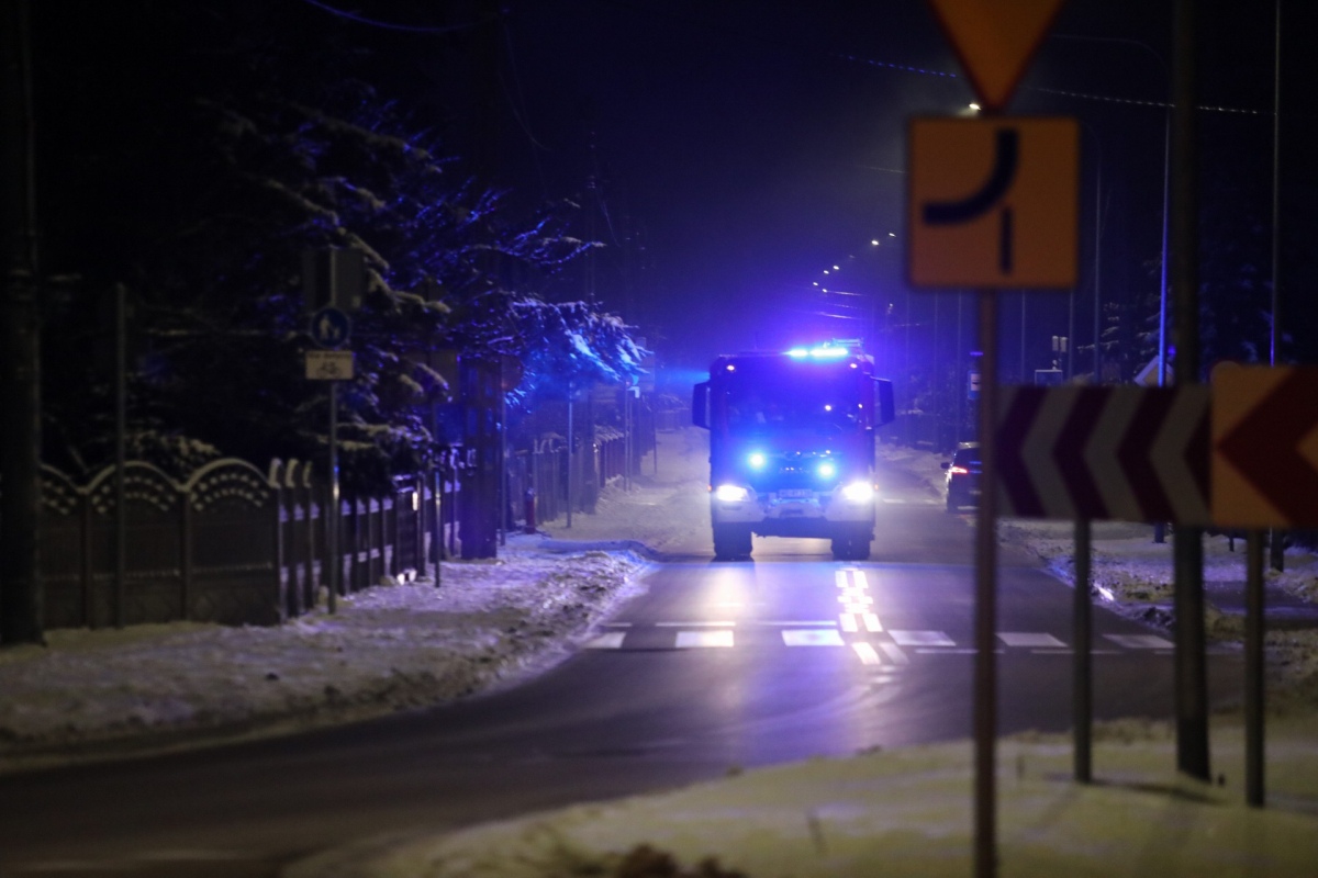 Pożar sauny w Ostrołęce [07.01.2024] - zdjęcie #8 - eOstroleka.pl