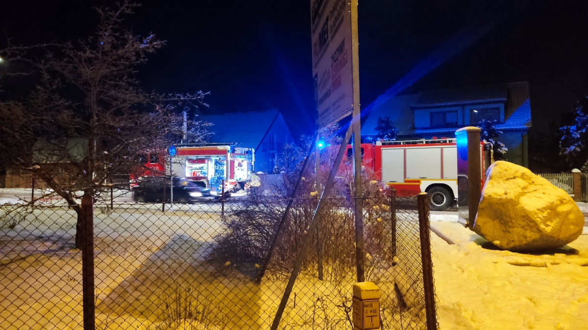 Pożar sauny w Ostrołęce [07.01.2024] - zdjęcie #5 - eOstroleka.pl