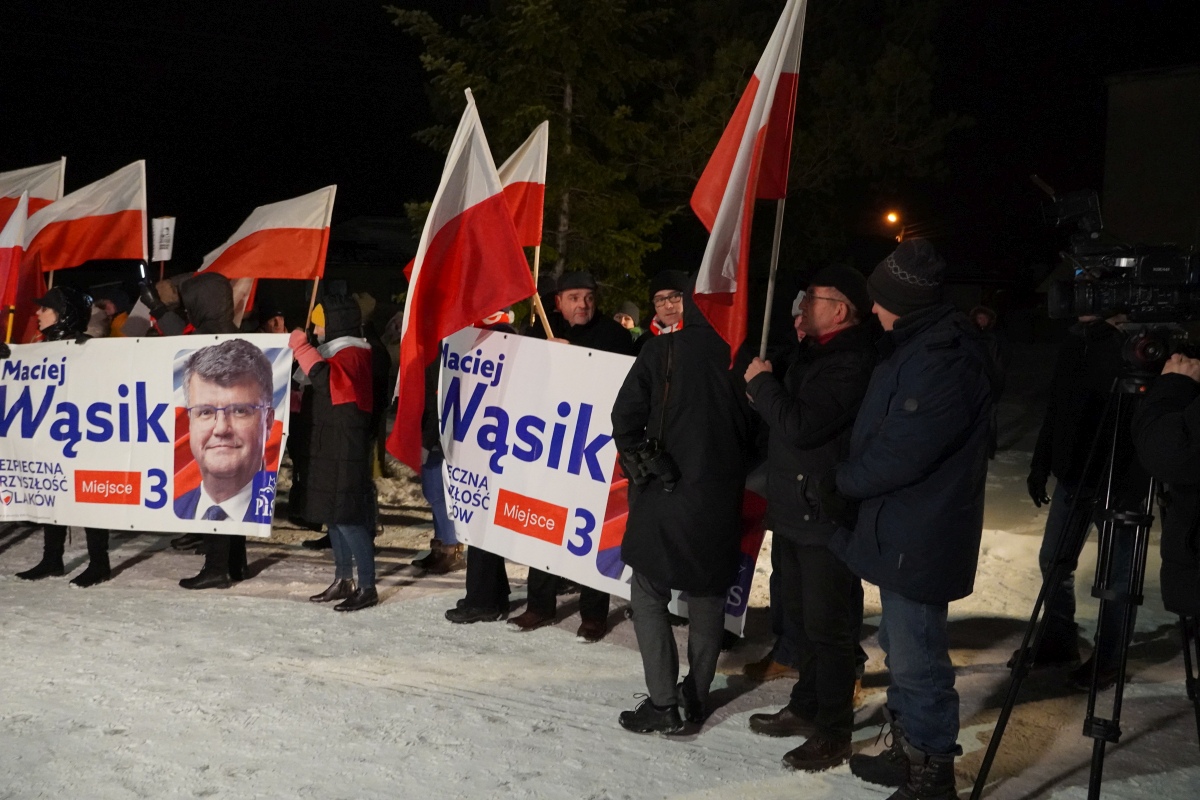 Protest przed ZK w Przytułach Starych [13.01.2024] - zdjęcie #84 - eOstroleka.pl