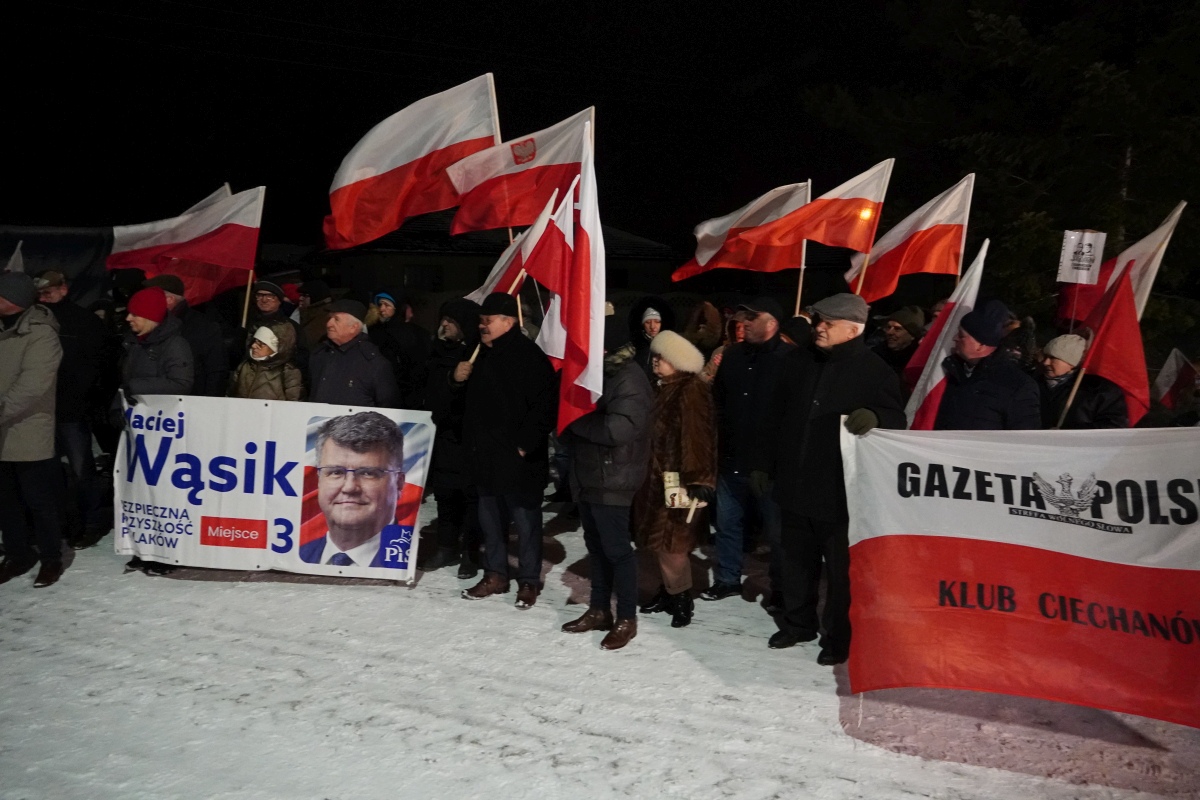 Protest przed ZK w Przytułach Starych [13.01.2024] - zdjęcie #77 - eOstroleka.pl